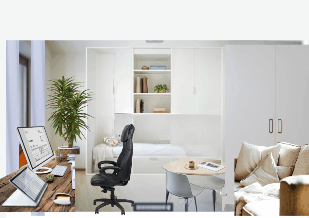 Souterrain Zimmer 1 mit Zugang zur Terrasse und Garten